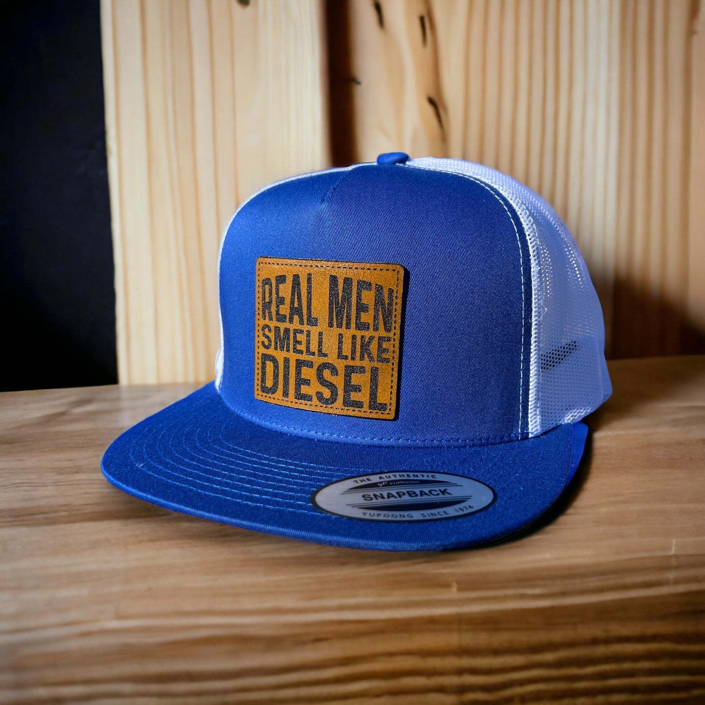 Real Men Smell Like Diesel Snapback Trucker