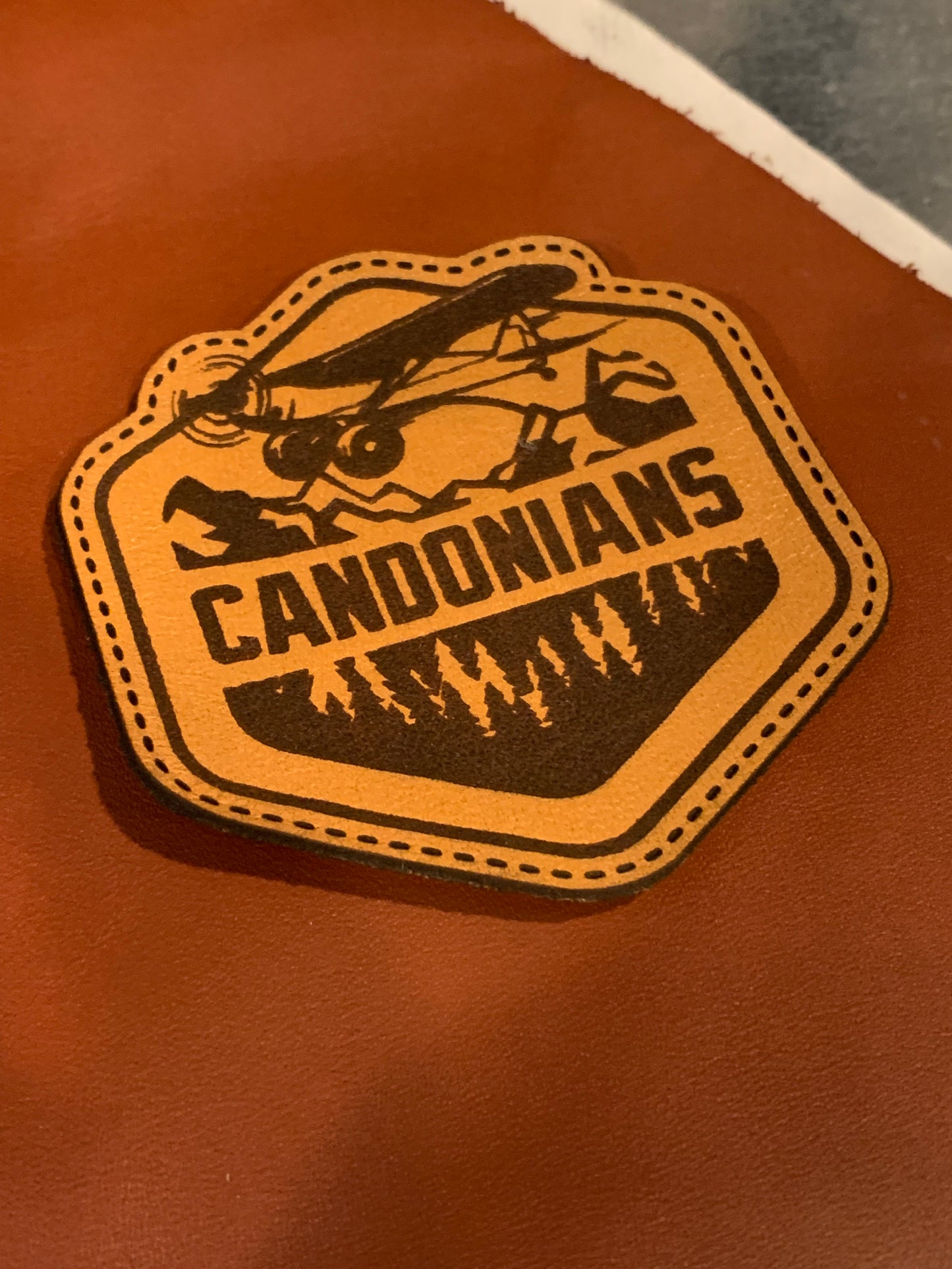 Candonians Exclusive Leather Badge Cap