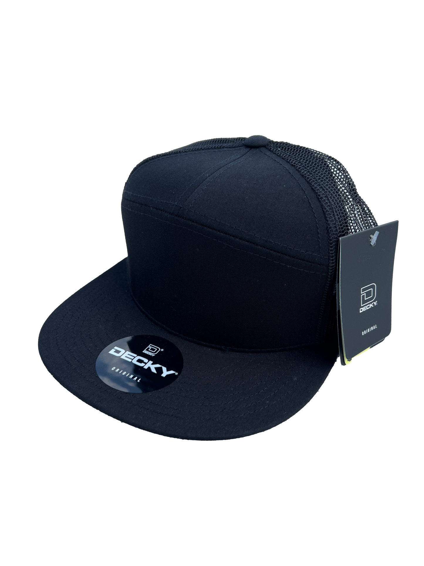 Decky 1133 Style Custom Leather Patch Trucker Hat