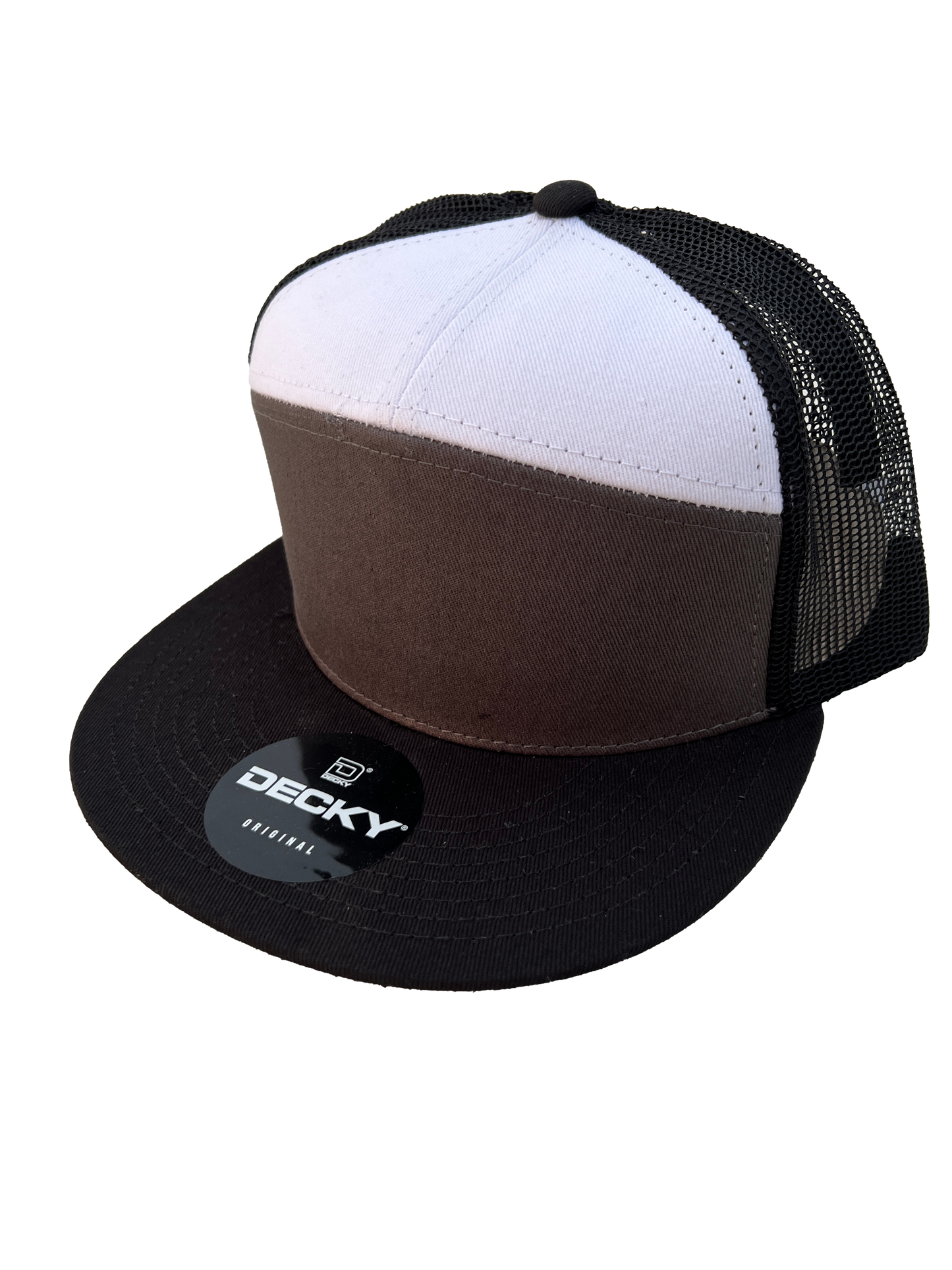 Decky 1133 Style Custom Leather Patch Trucker Hat