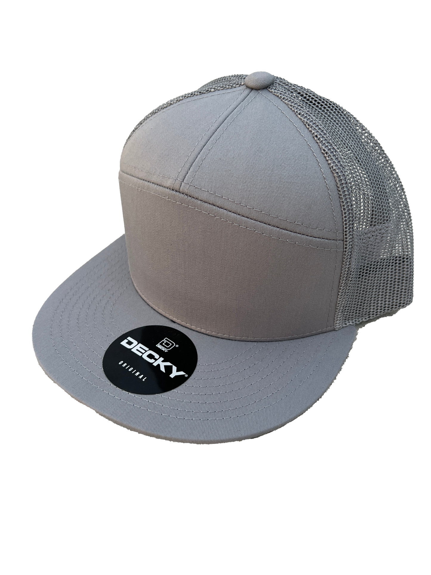 Decky 1133 Style Custom Leather Patch Trucker Hat