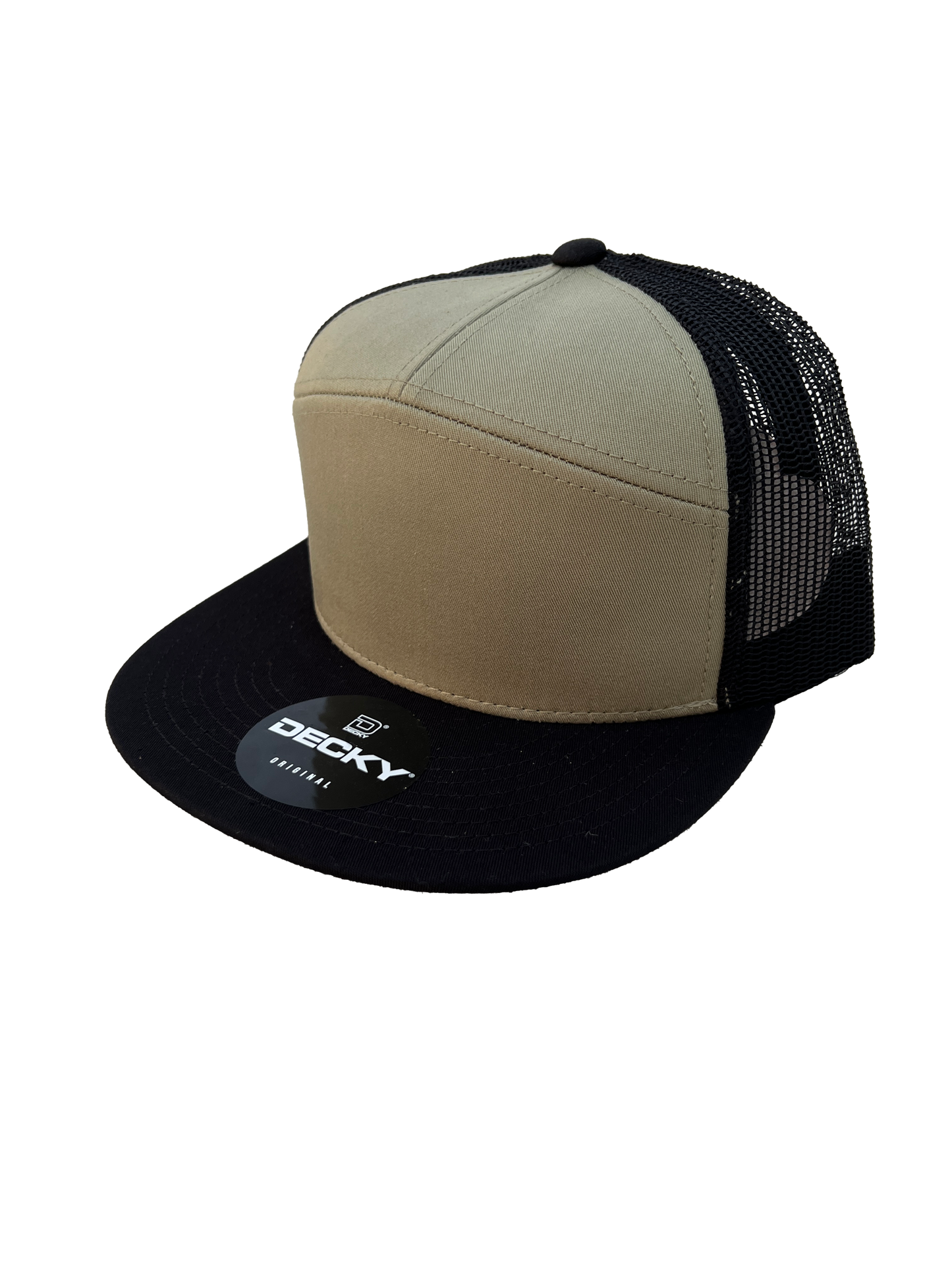 Decky 1133 Style Custom Leather Patch Trucker Hat