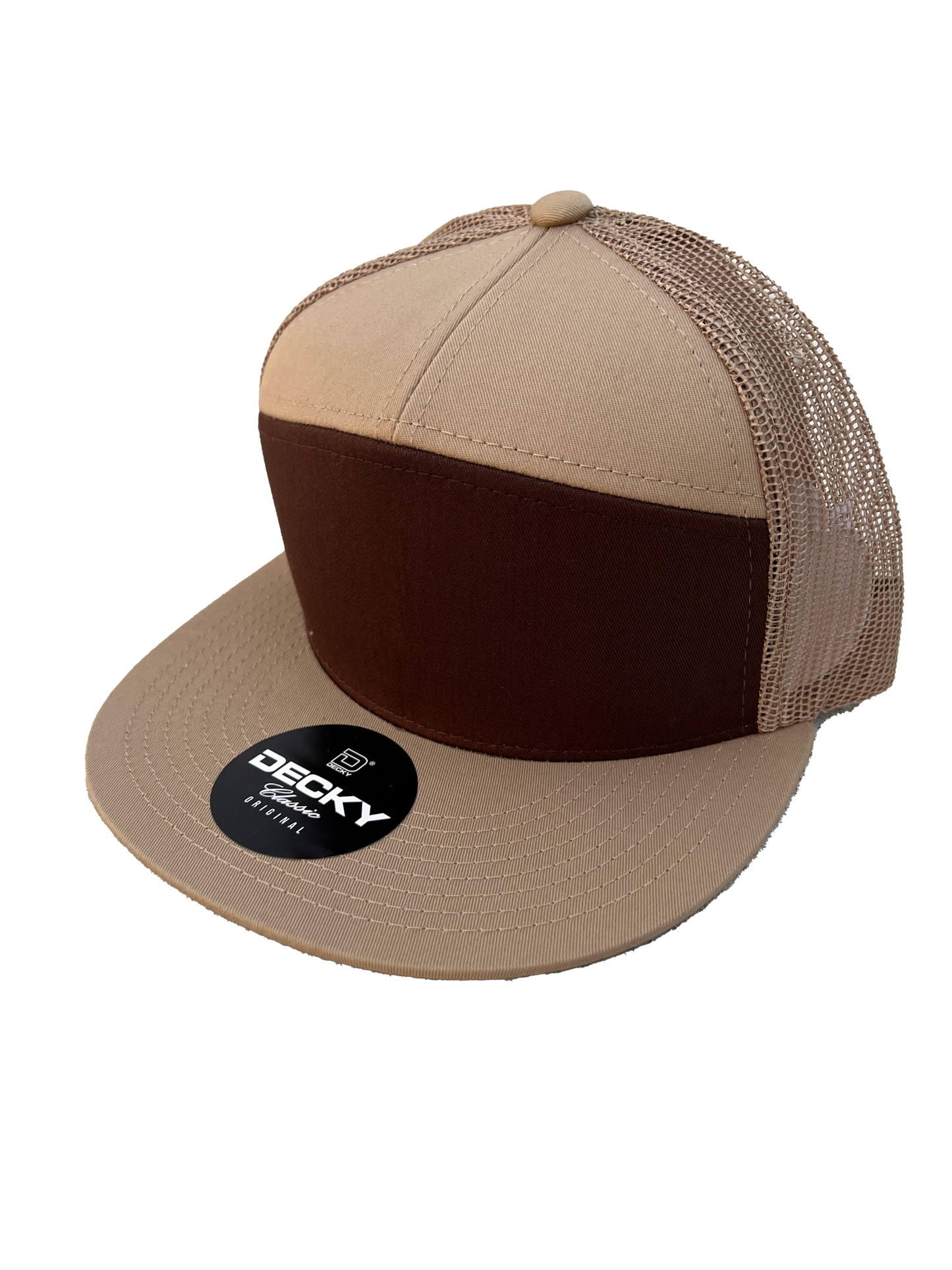 Decky 1133 Style Custom Leather Patch Trucker Hat